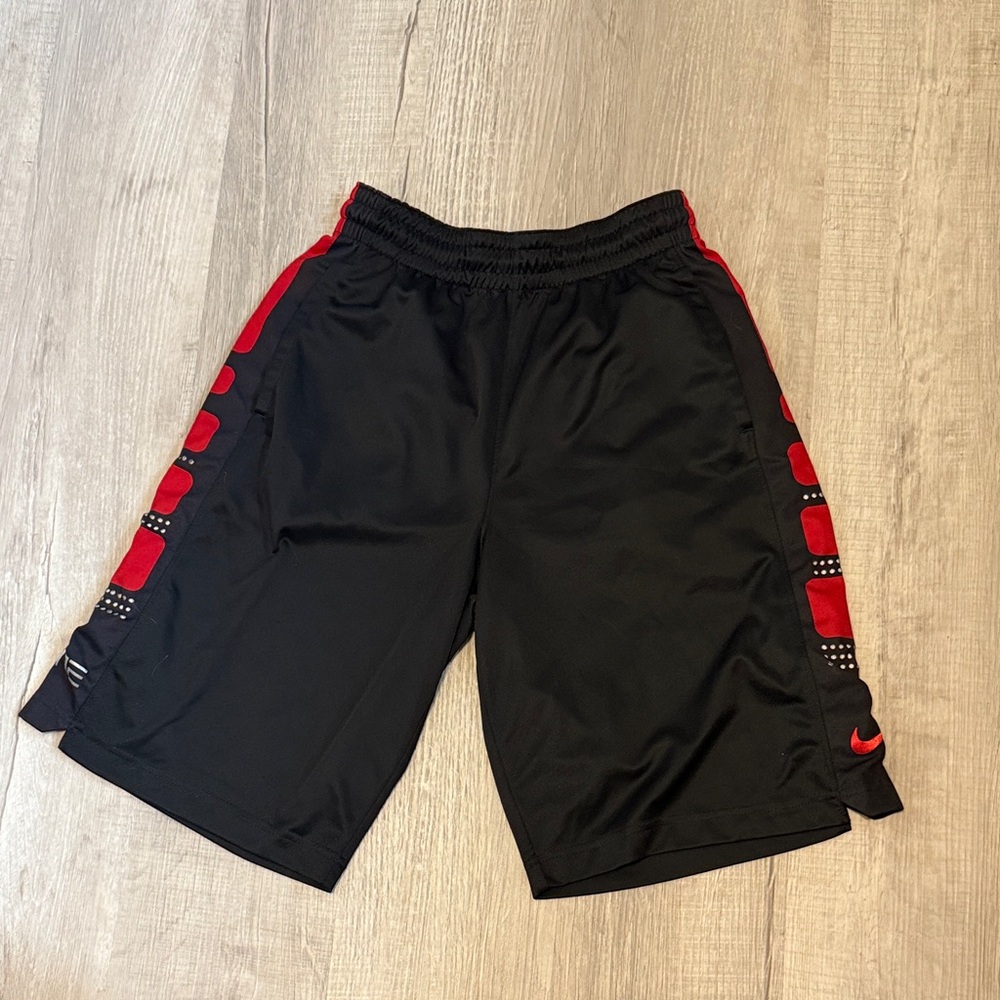 Nike Black Dri-FIT Shorts with Red Trim